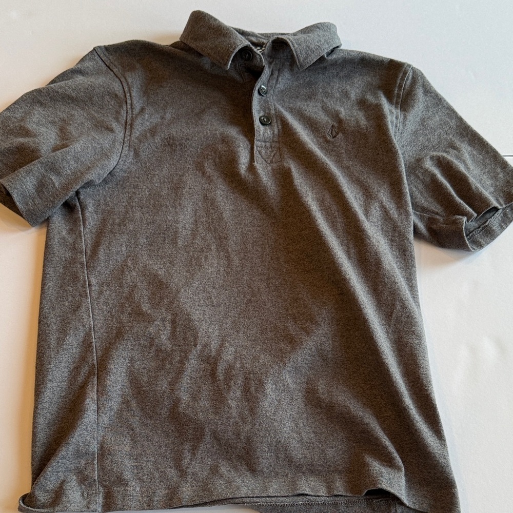 Volcom Heather Gray Polo Shirt